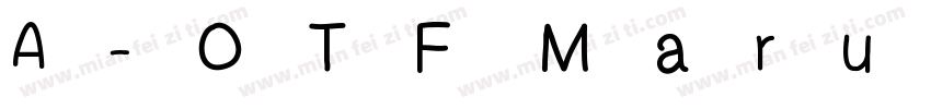 A-OTF Maru Folk ProM字体转换